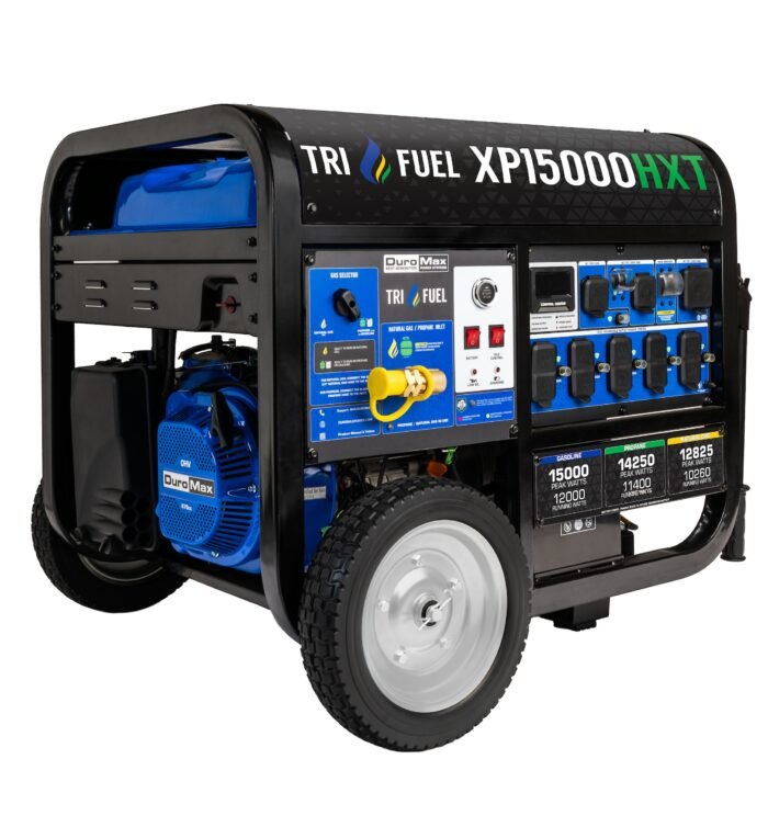 15,000 Watt Electric Start Tri Fuel Portable Generator - Image 1