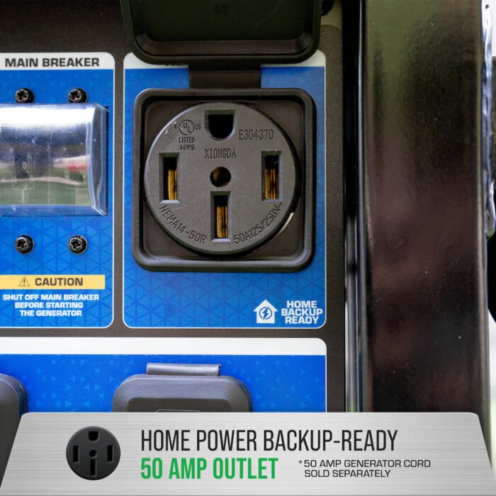 15,000 Watt Electric Start Dual Fuel Portable Generator - Image 5