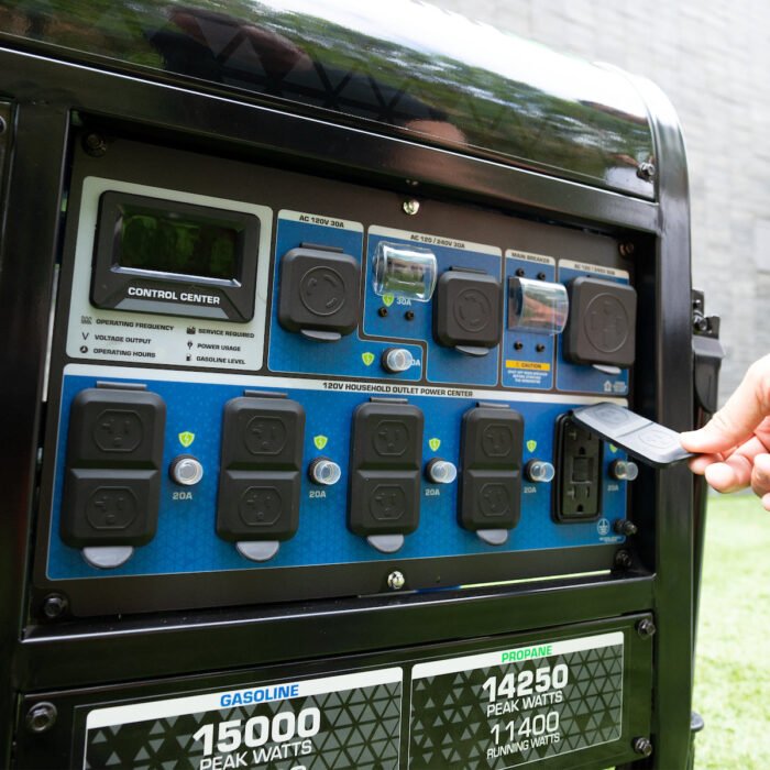 15,000 Watt Electric Start Dual Fuel Portable Generator - Image 13