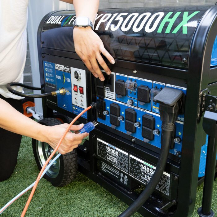 15,000 Watt Electric Start Dual Fuel Portable Generator - Image 14