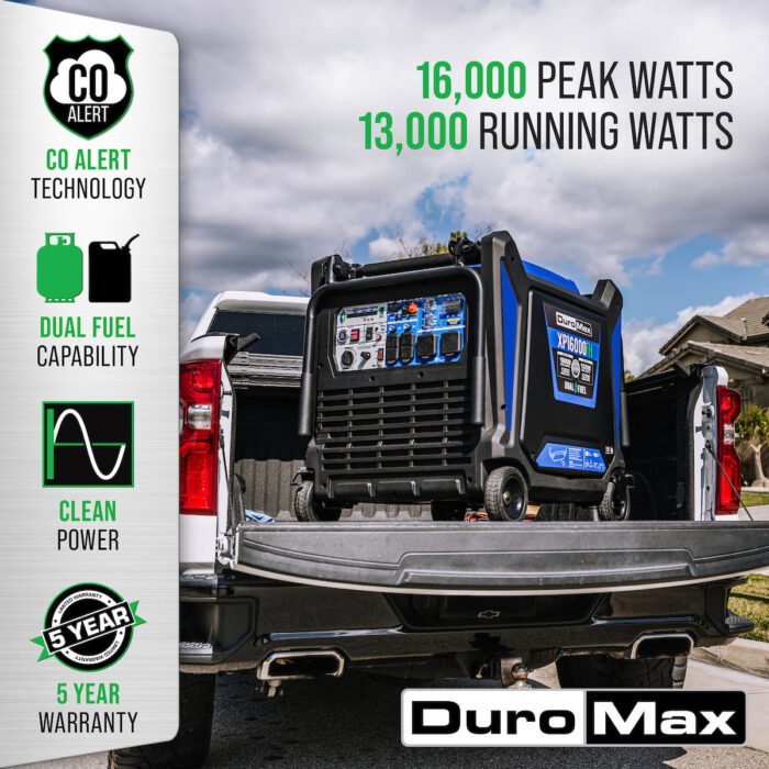 16,000 Watt Dual Fuel Portable Inverter Generator - Quiet, Low THD - Image 2