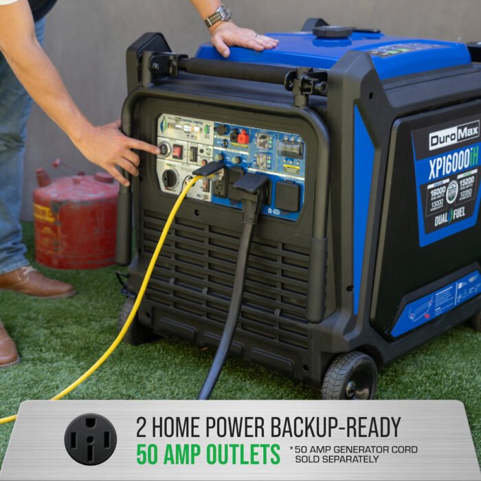 16,000 Watt Dual Fuel Portable Inverter Generator - Quiet, Low THD - Image 6