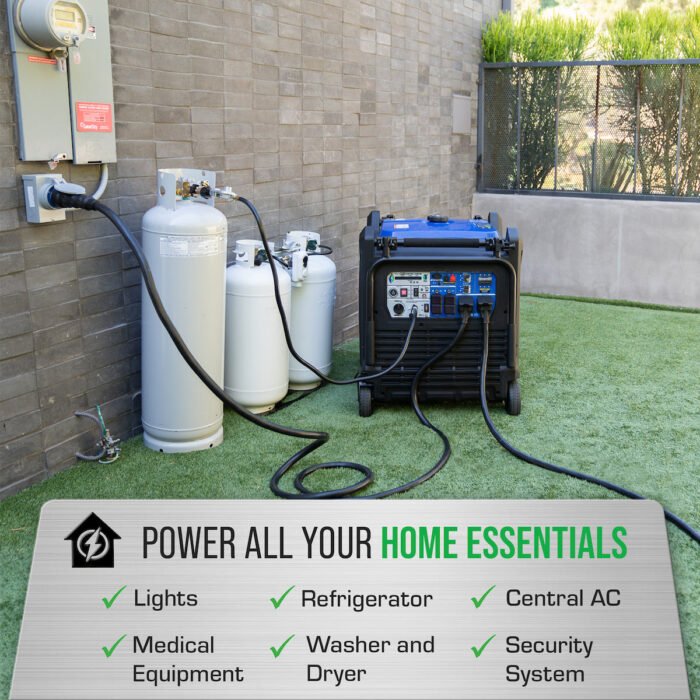 16,000 Watt Dual Fuel Portable Inverter Generator - Quiet, Low THD - Image 8