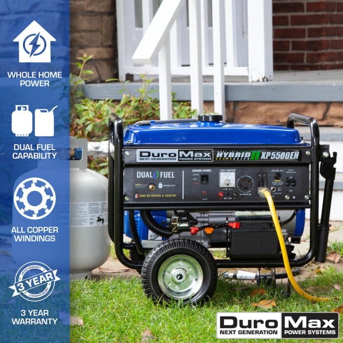 5,500 Watt Dual Fuel Portable Generator - Image 2
